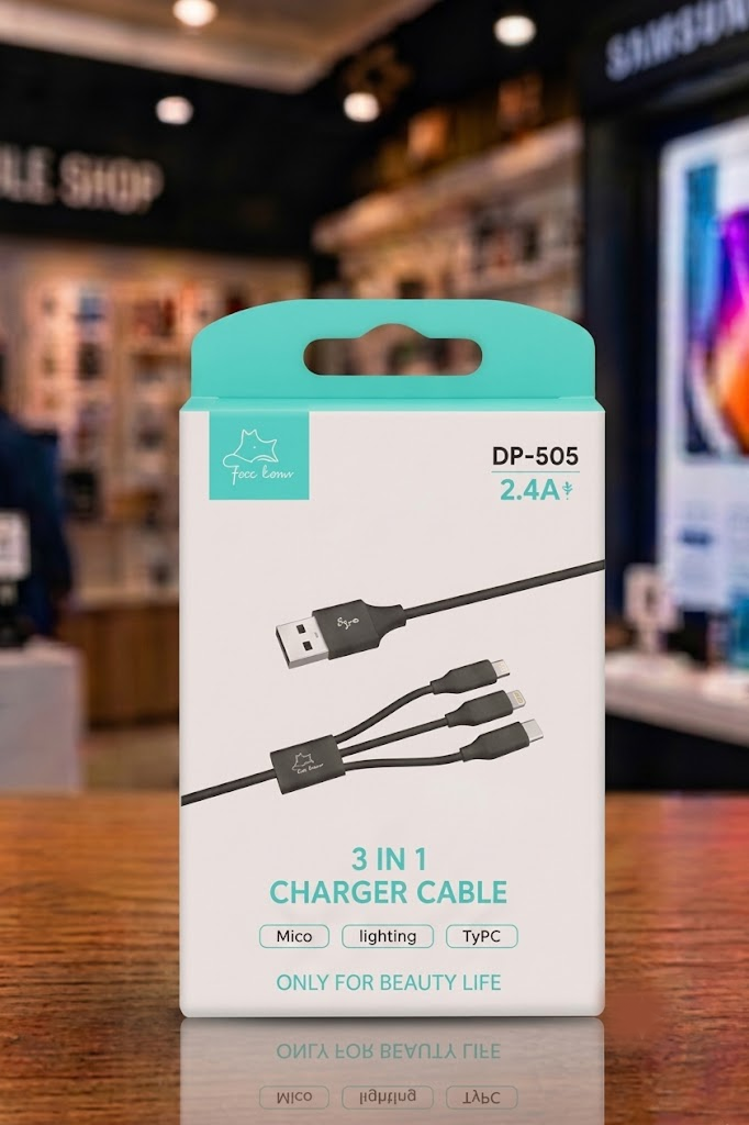 DP-505 3-in-1 Multi Charger Cable
