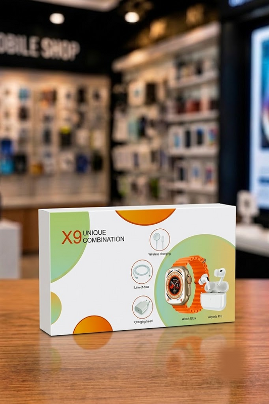 X9 Combo Pack – Smart Watch & TWS Earbuds