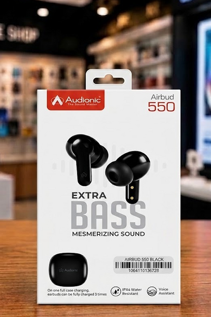 Audionic Airbud 550 TWS Earbuds - Extra Bass